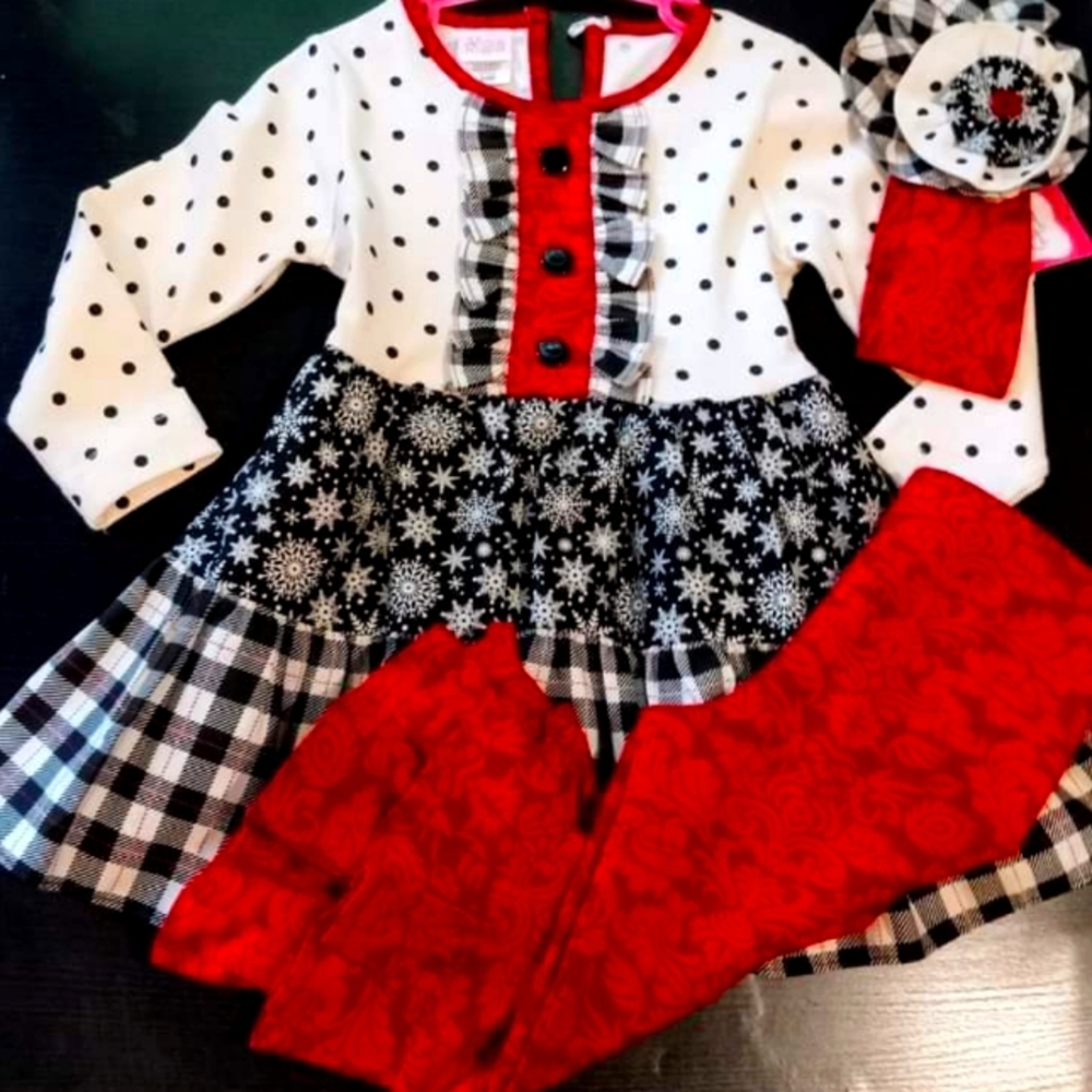 RicRac & Ruffles Christmas Tunic Set
